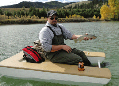 Montana Foam Boat - Made in Montana Foam Boat - Fly Fishing Pontoon Boat!